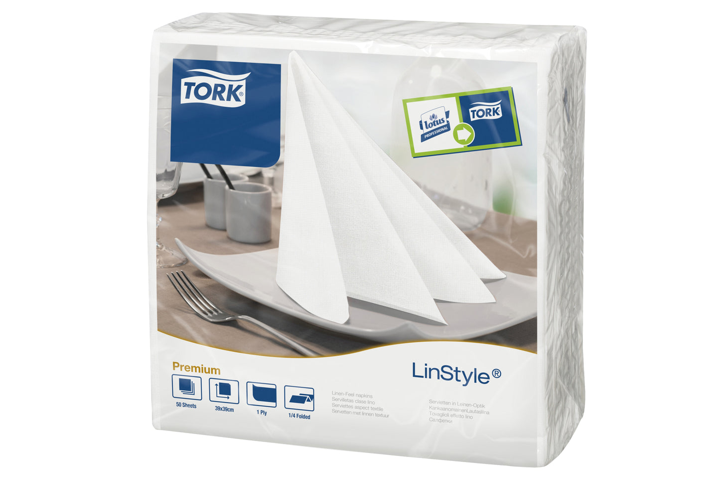 Tork Servietten weiss 39x39cm