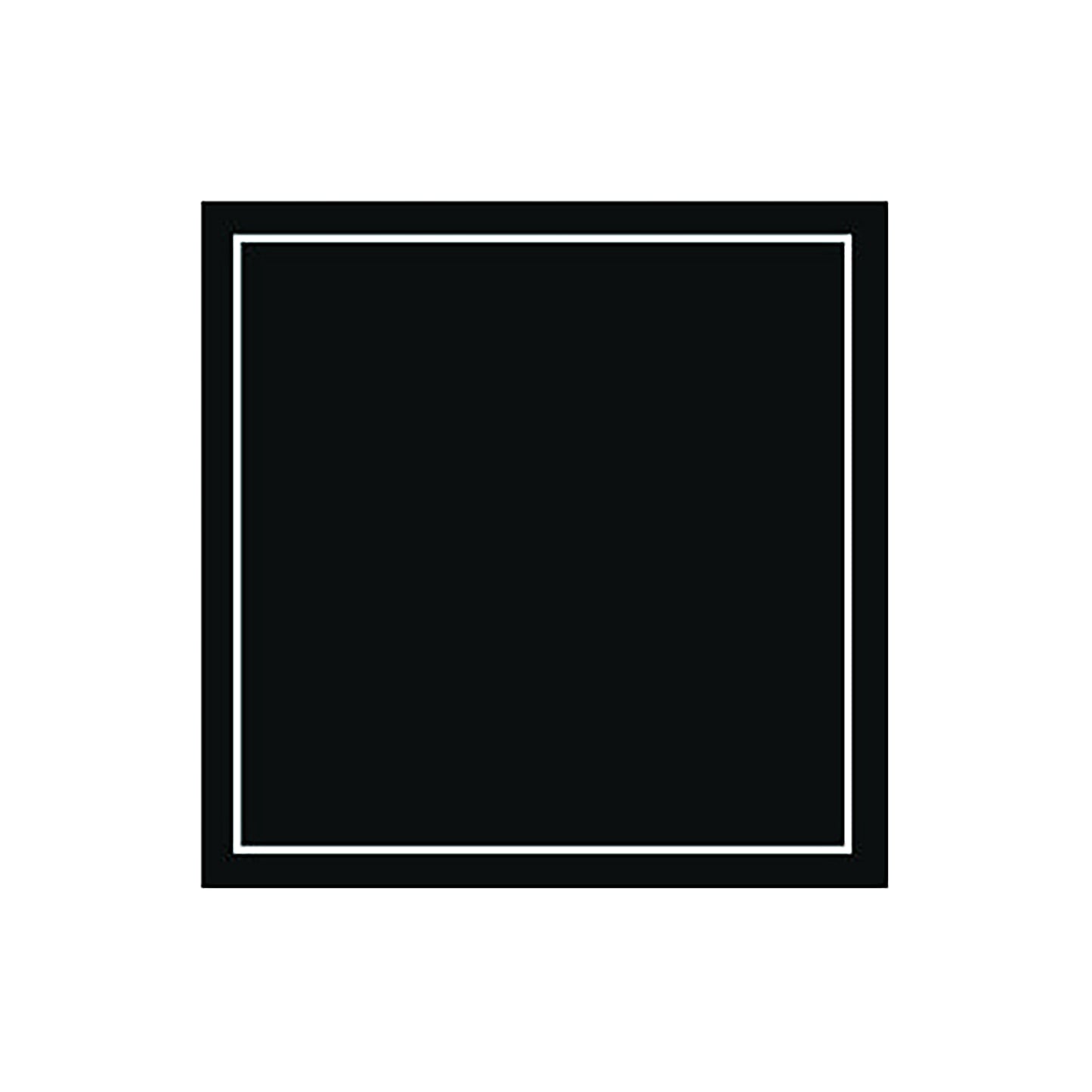 Deckchen BASIC SCHWARZ Rand 13
