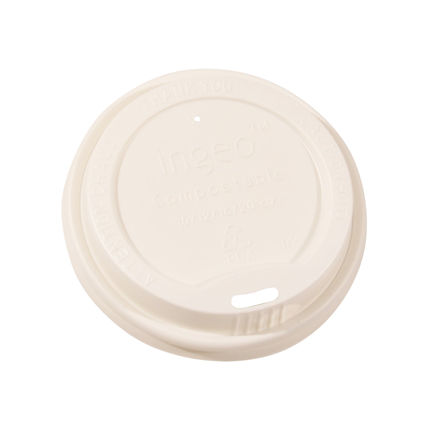 Deckel C-PLA weiss D9cm