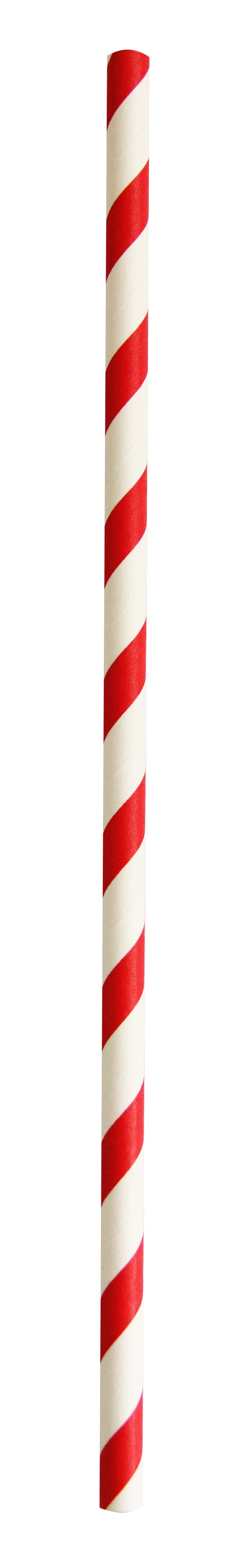 Papiertrinkhalm rot/weiss