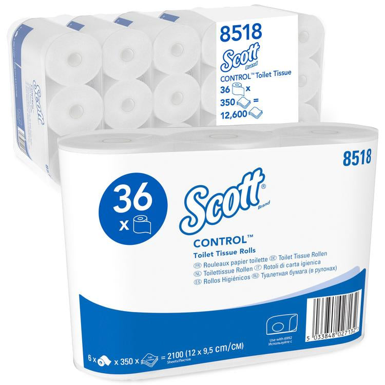 Toilettenpapier Scott 350, 3-lagig, 36 Rollen
