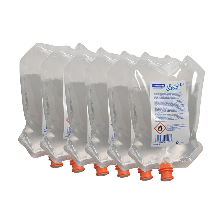 Toilettensitzreiniger Scott Spenderbeutel transparent 400 ml, 6 Beutel