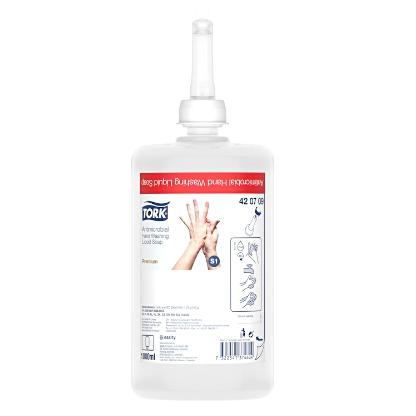 TORK Antimikro. Flüssigseife, Karton à 6 Flaschen à 1000ml
