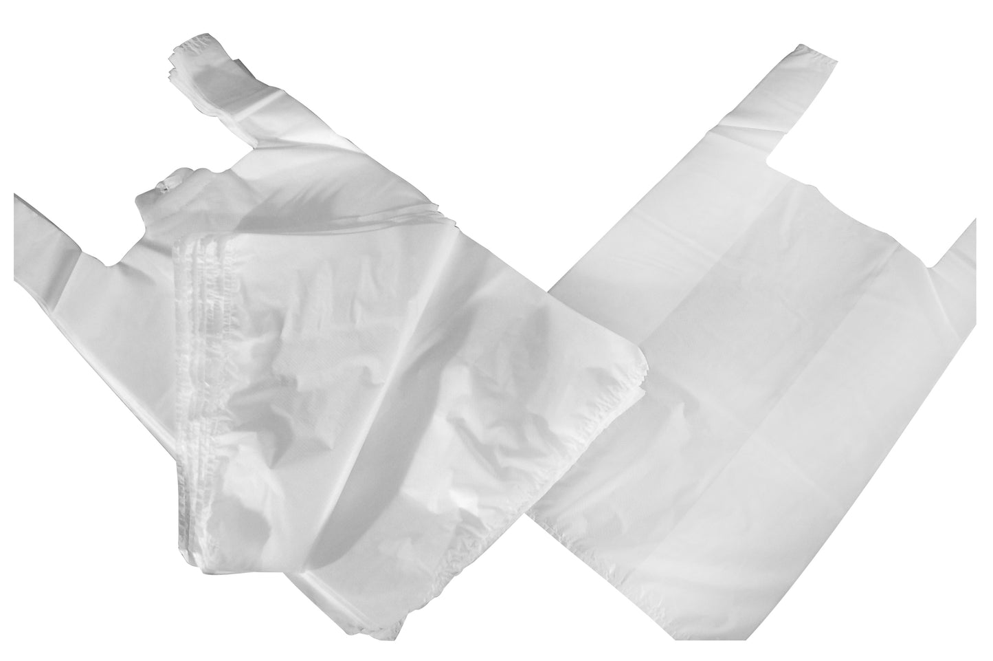 Ausschnitt-Taschen weiss