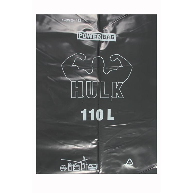 Kehrichtsäcke Hulk LDPE ohne OKS, 110 Liter