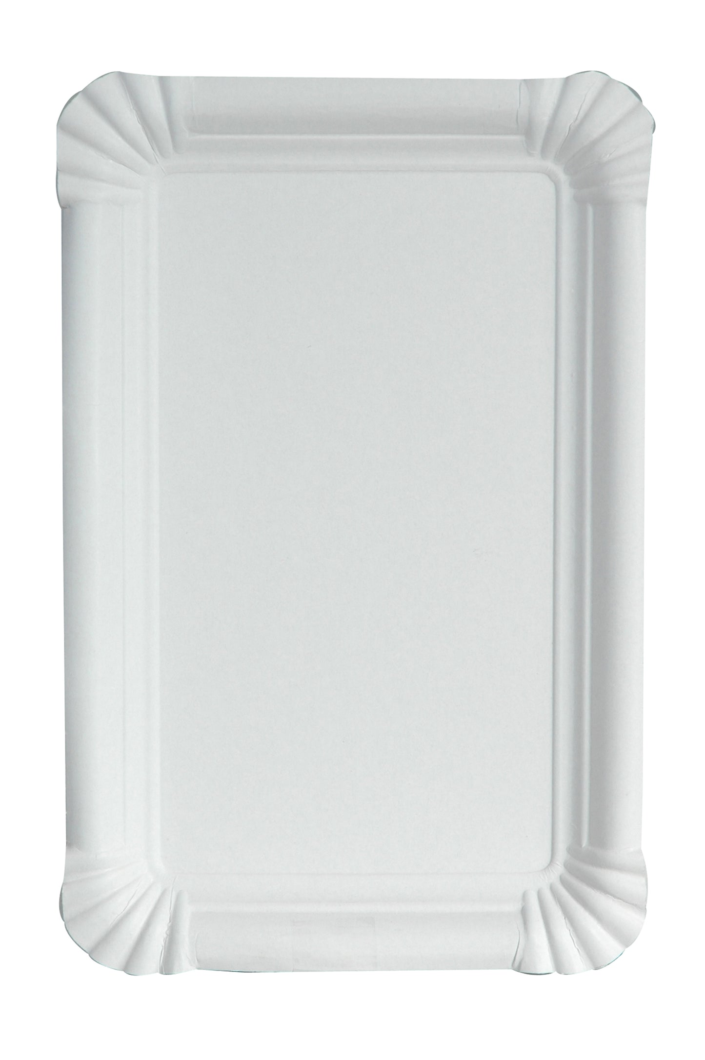 Pappteller 16x23cm, weiss