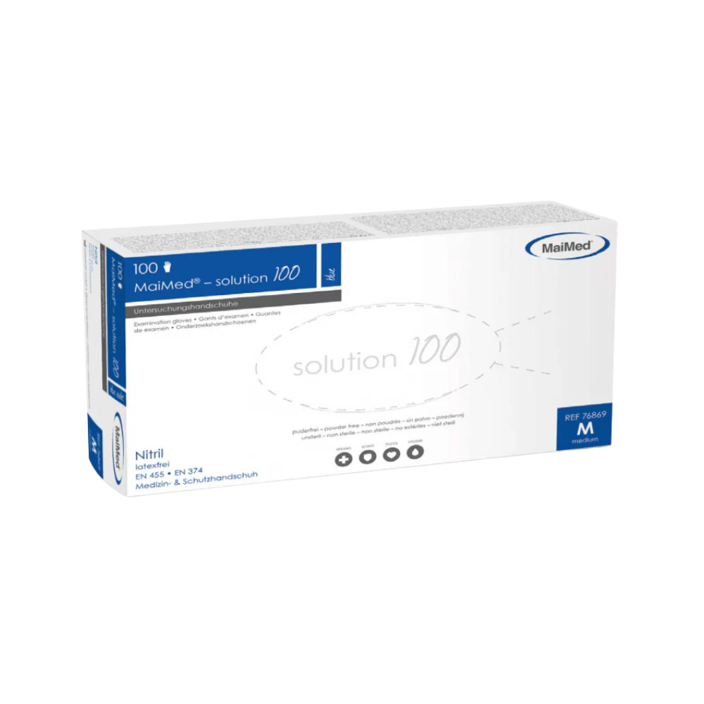 Maimed Nitrilhandschuhe Solution100 - Blau (100 Stk.)
