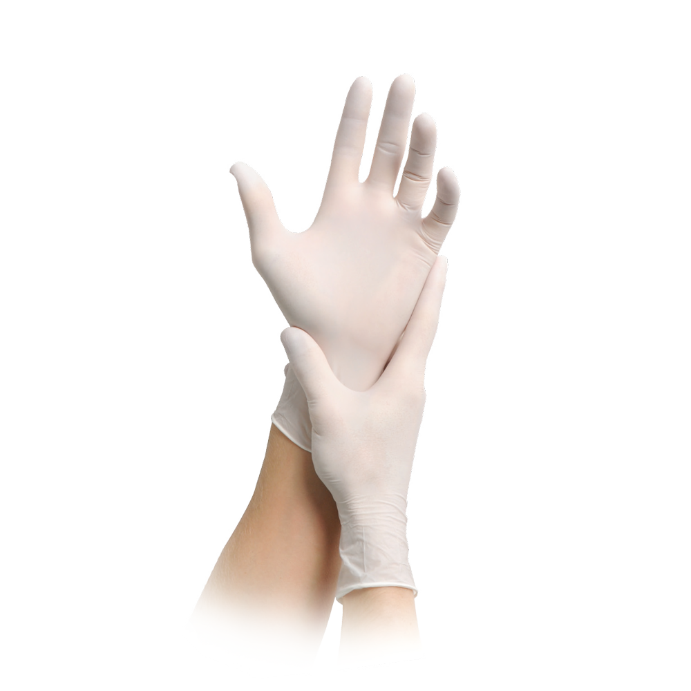 Maimed Nitrilhandschuhe Solution100 - Weiss (100 Stk.)