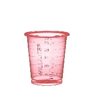 MediBecher waschbar rot 25ml