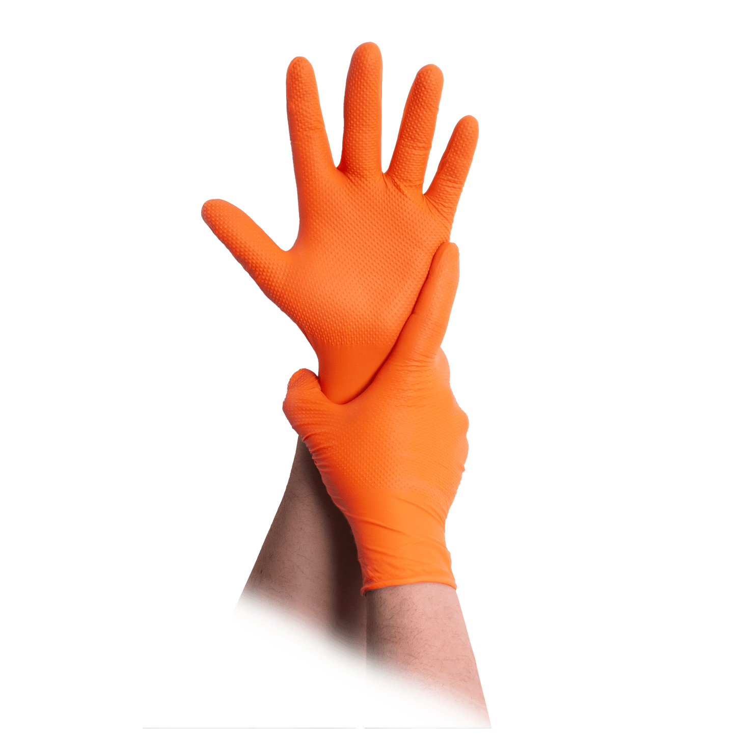 Maimed Nitrilhandschuhe Diamond Grip+ Orange (50 Stk.)