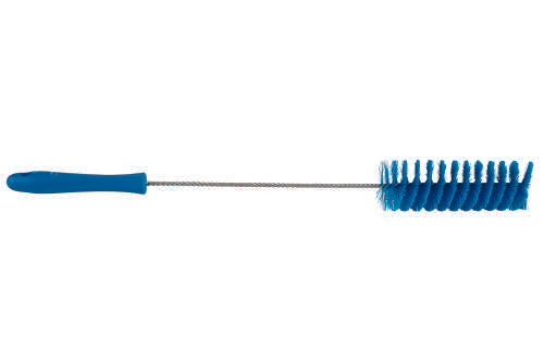 Rohrbürste mit Stiel blau