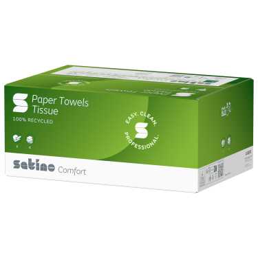 Papierhandtuch Satino comfort 2-lagig weiss, 25x32cm C-Falz