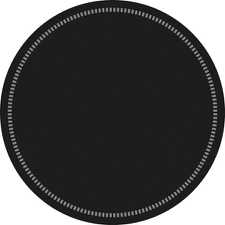 Deckchen BASIC SCHWARZ Rand 37