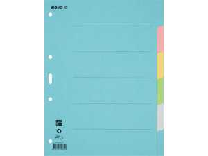 Biella Register Karton farbig