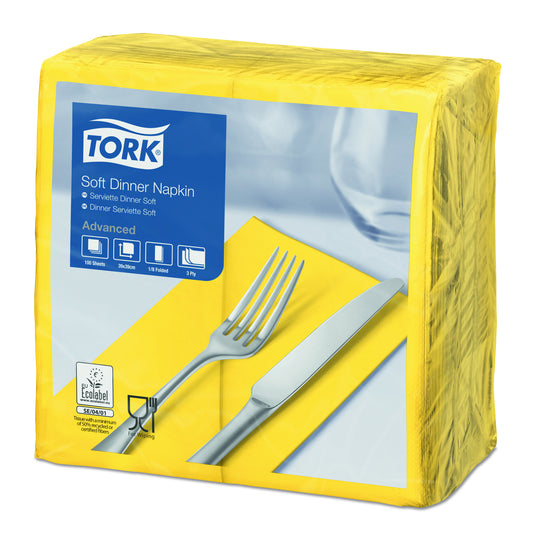 Tork Dinnerserviette gelb