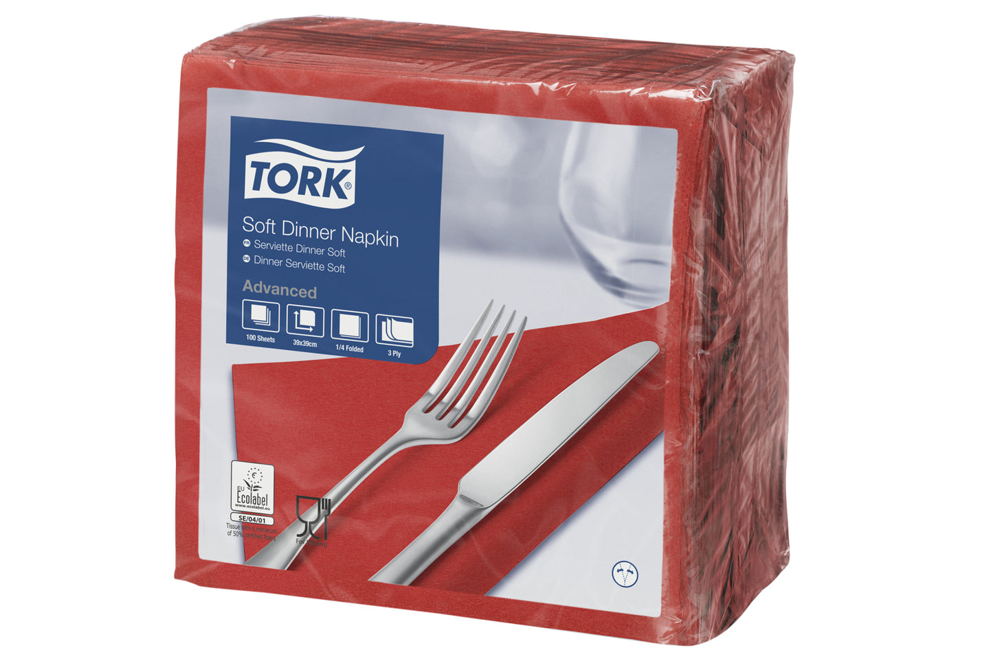 Tork Dinnerservietten rot
