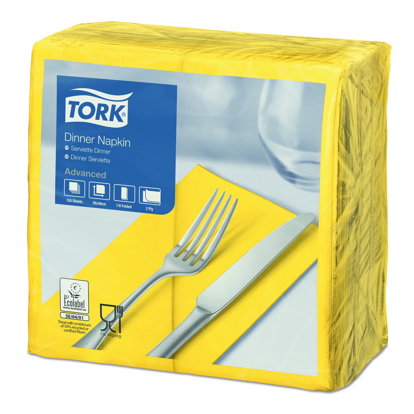 Tork Dinnerserviette Gelb