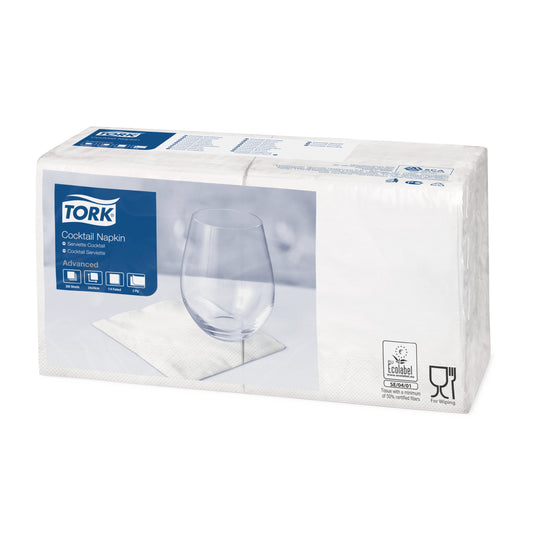 Tork Cocktailserviette weiss