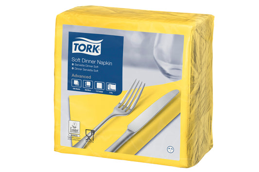 Tork Dinnerservietten gelb