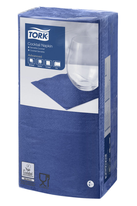 Tork Cocktailserviette d.blau