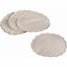 Untersetzer rund 9cm weiss 8lg