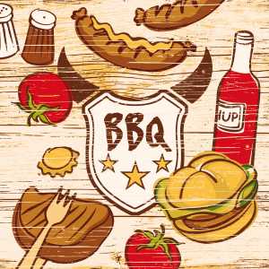 Serviette BBQ