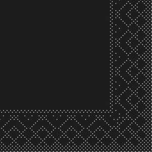 Serviette BASIC SCHWARZ