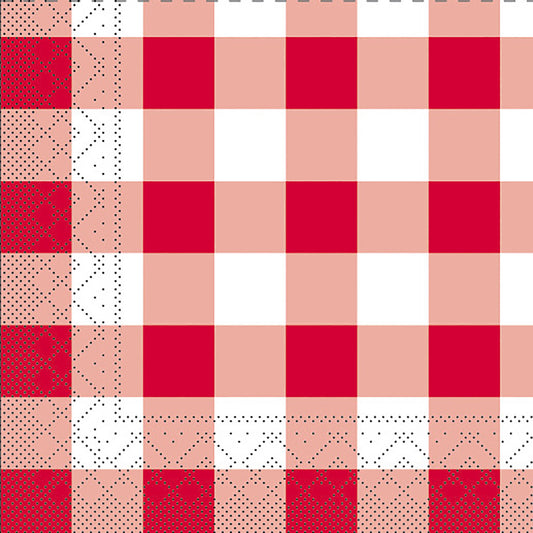 Serviette Karo  rot