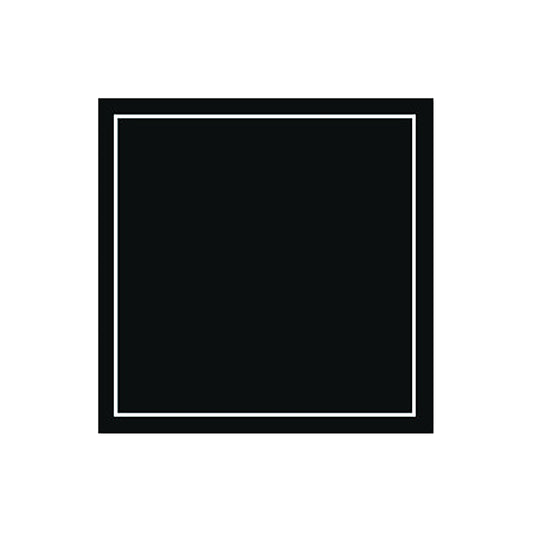 Deckchen BASIC SCHWARZ Rand 13