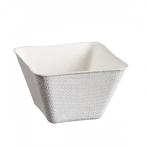 Schale Typ Emerald 60ml, weiss aus Zuckerrohr im Pack à 50 Stück
