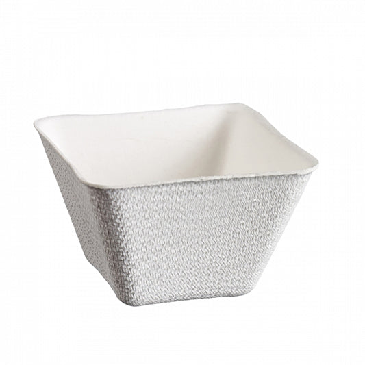 Schale Typ Emerald 60ml, weiss aus Zuckerrohr im Pack à 50 Stück