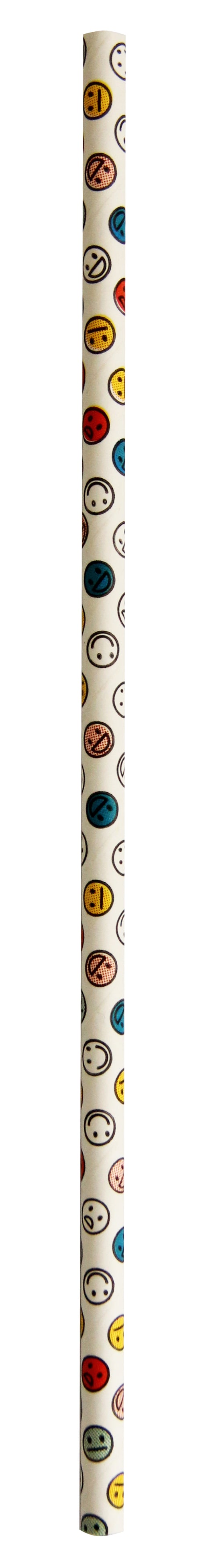 Papiertrinkhalm "Smiley"