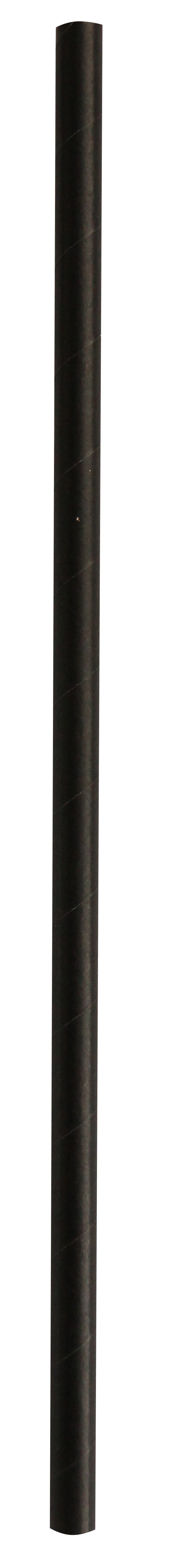 Papiertrinkhalm schwarz