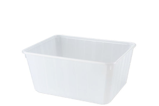 Mehrwegbox ZERO 750ml, Karton à 200 Stk, PP, transp. 140x116x68mm, inkl. Deckel