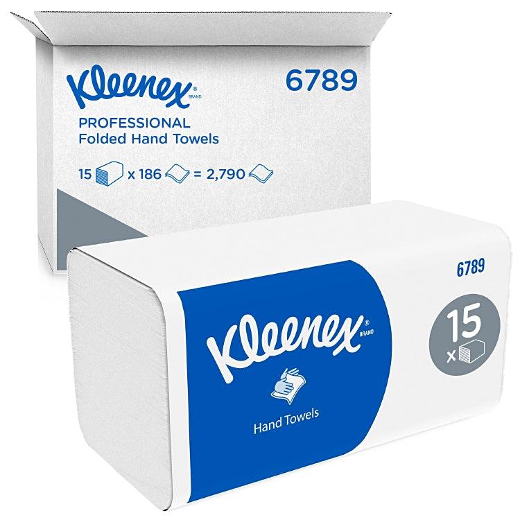 KLEENEX Ultra Handtücher ZZ-Falz, Karton à 15x186=2790 Stk, Hochweiss