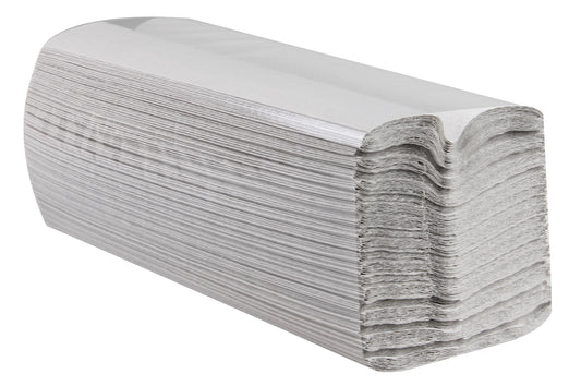 Papierhandtücher grau Krepp