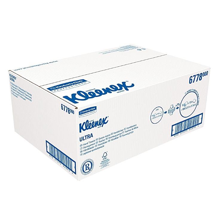Kleenex® Ultra W 2-lagig, Karton à 15x124 = 1860 Stk.