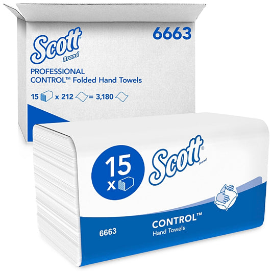 Papierhandtücher Scott® Performance hochweiss W-Falzung, 1-lagig (3180 Stk.)