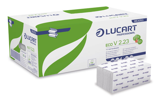 Papierhandtücher Eco V weiss