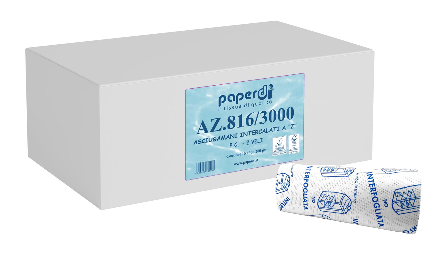 Papierhandtücher Z-Falz 2 lag