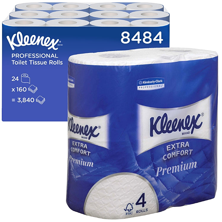 Toilettenpapier 4-lagig Kleenex® Premium, Sack à 24 Rollen