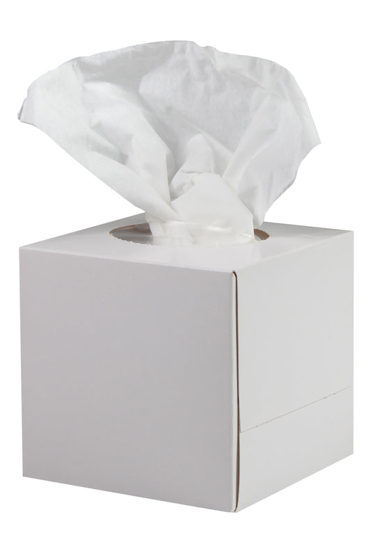 Kosmetiktücher Würfelbox weiss