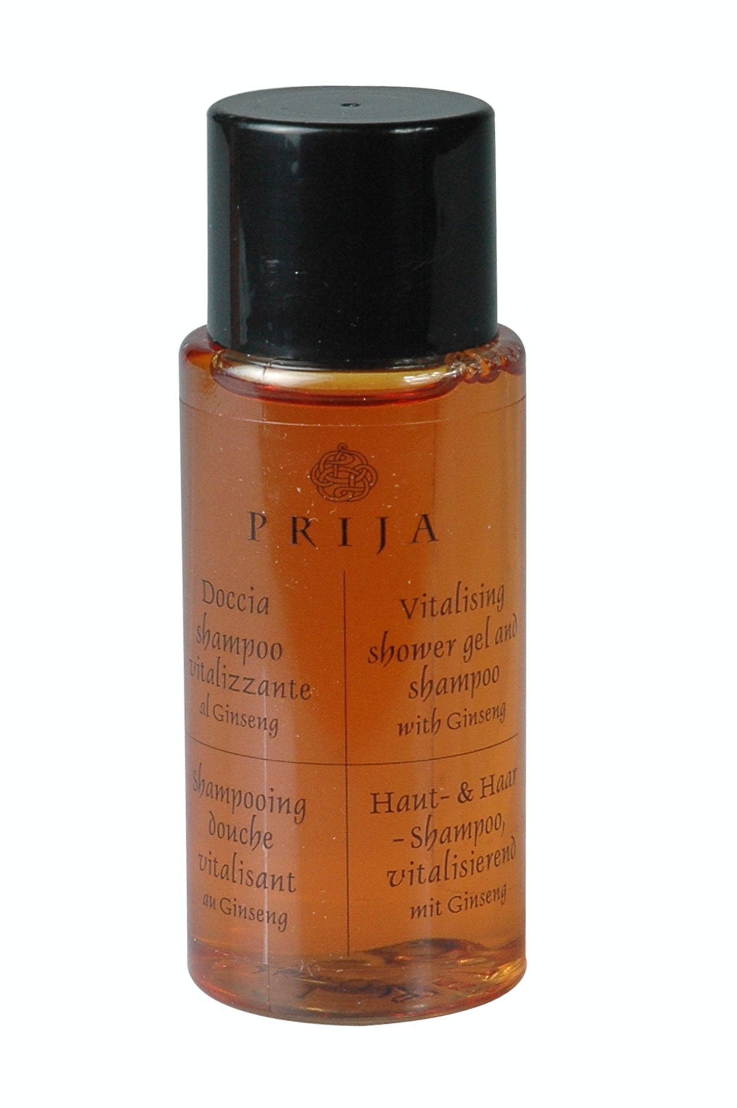 PRIJA Shower Gel And Shampoo VEGANOK im 40 ml Flakon, Karton à 216 Stück