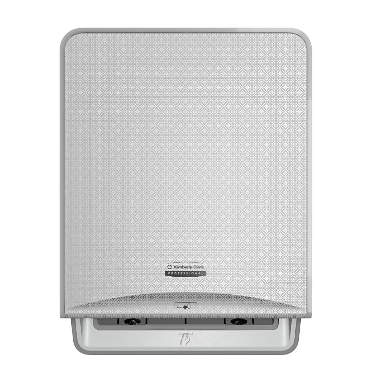 Kimberly-Clark ICON Rollenhandtuchspender 31.5x42x25.8cm, elektronisch Grau, silberne Mosaikblende