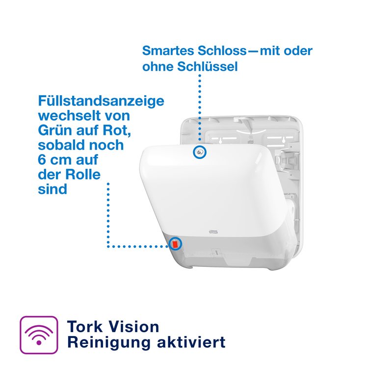 Spender Tork Matic® H1 weiss für Rollenhandtuch System H1
