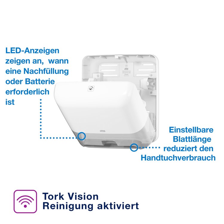 Spender Tork Matic® Sensor H1 weiss für Rollenhandtuch System H1