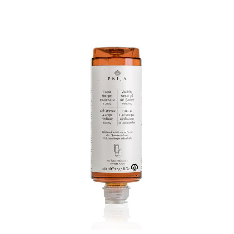 PRIJA Duschgel und Shampoo 360 ml für Spendersystem CYSOAP, Karton à 18 Stück