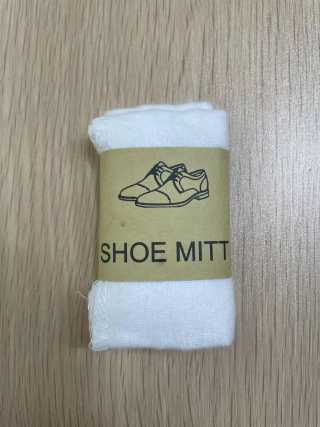 Schuhputzhandschuh weiss