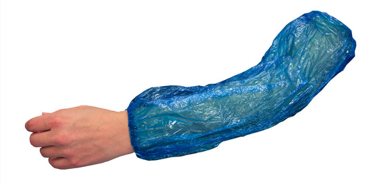 Aermelschoner PE blau 40x20 MM