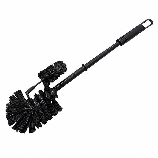 WC-Besen mit Randreiniger Körper: PP schwarz 75mm Besatz: PP schwarz